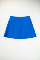 sapphire A-line tennis skort flat-lay