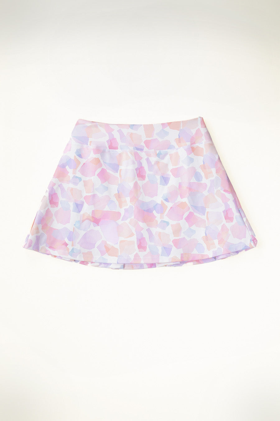 Pastel Terrazzo tennis skort flat-lay