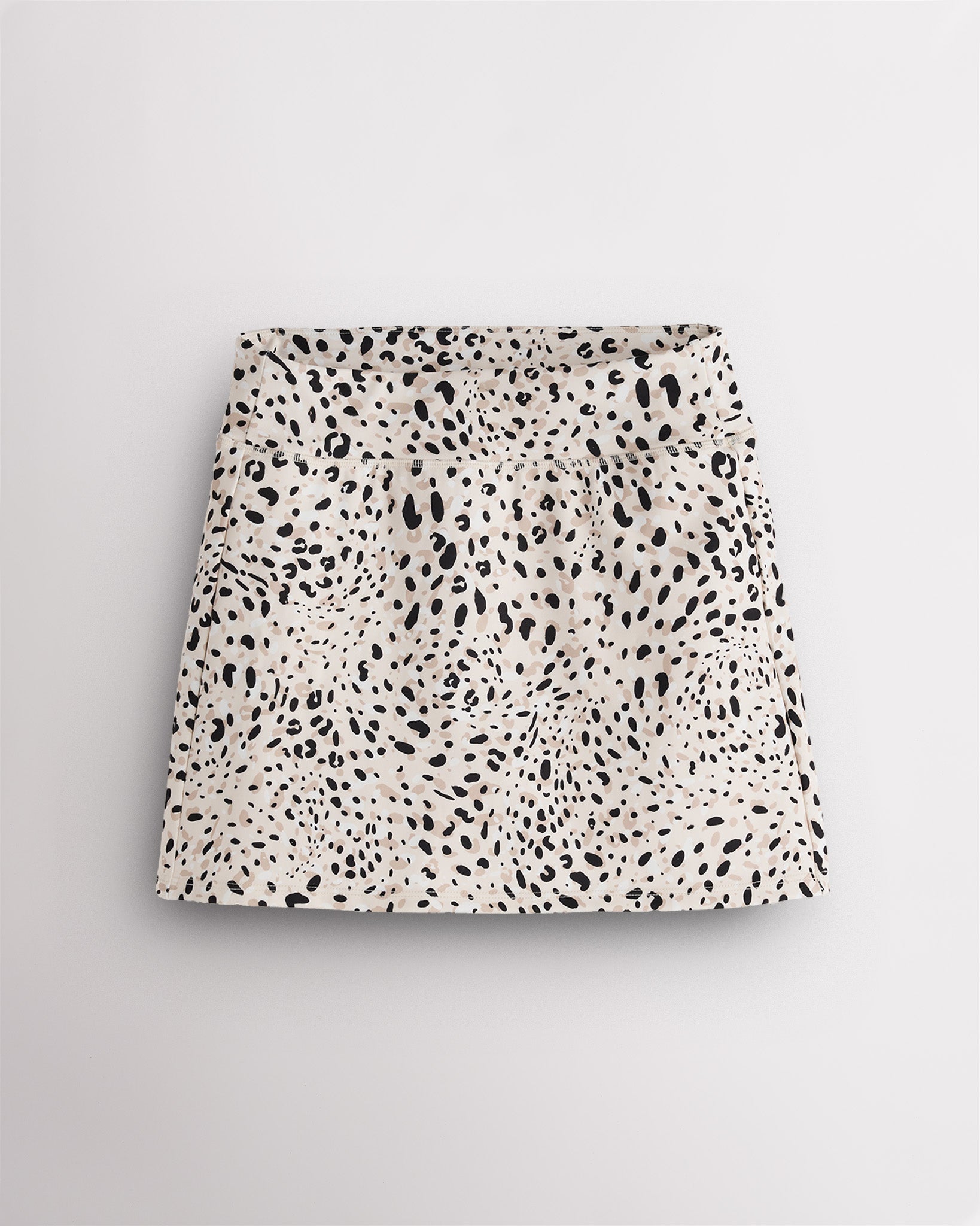 CourtChic A-Line Tennis Skirt in White Cheetah