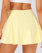 Lemon Butter CourtChic A-Line Tennis Skirt