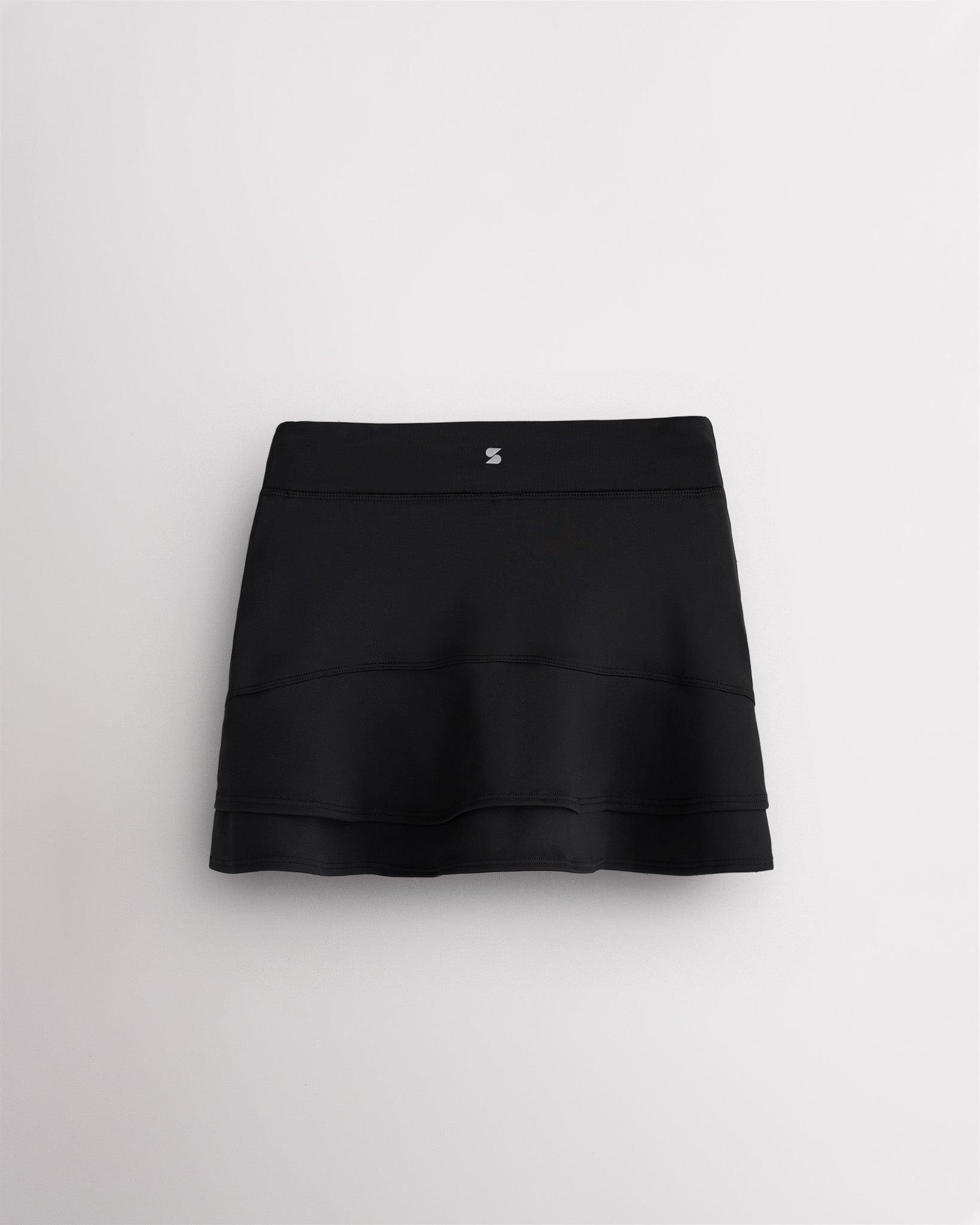 Make A Racket Girls Ruffle Tennis Skirt in Black