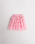 Tulle Much Girls 5-Tier Mesh Tutu Skirt in Pink