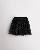 Confetti Pop Girls Mesh Tutu Skirt in Black