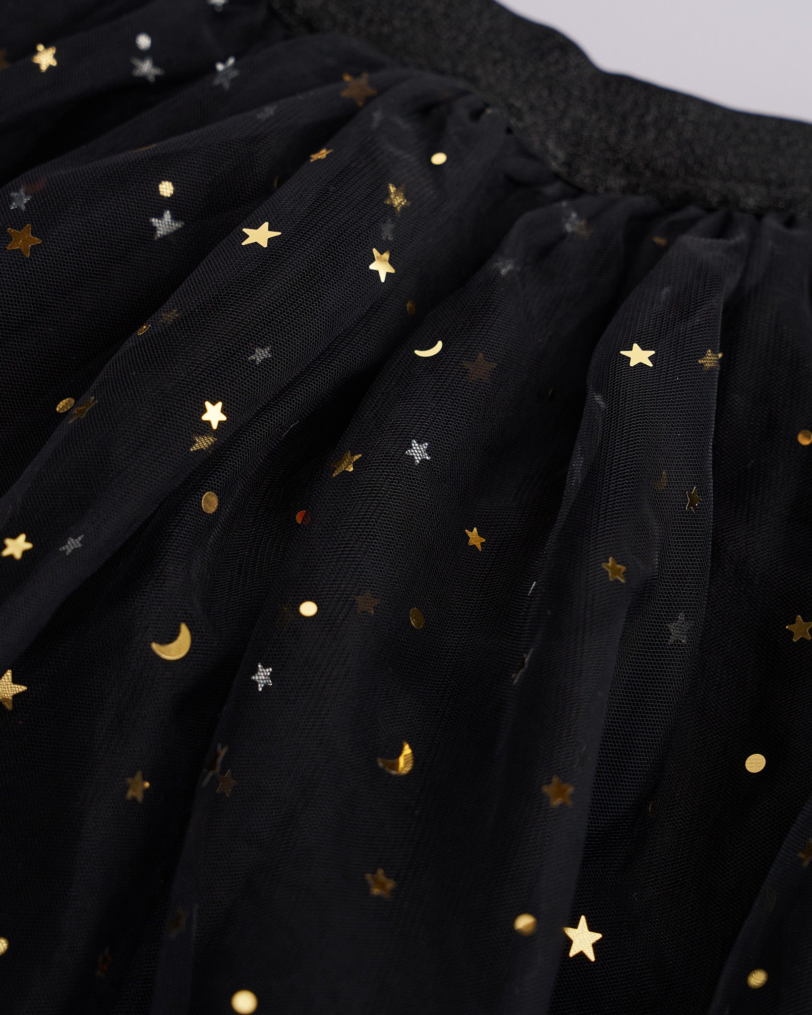 Confetti Pop Girls Mesh Tutu Skirt in Black