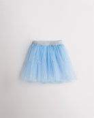 Confetti Pop Girls Mesh Tutu Skirt in Icy Blue