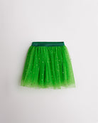 Confetti Pop Girls Mesh Tutu Skirt in Vibrant Green