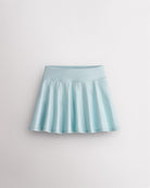 Light Blue Stelle girls shimmer skort with high-waisted fit and flared skirt design on white background