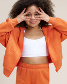 Zip It Kids’ Hoodie in Orange
