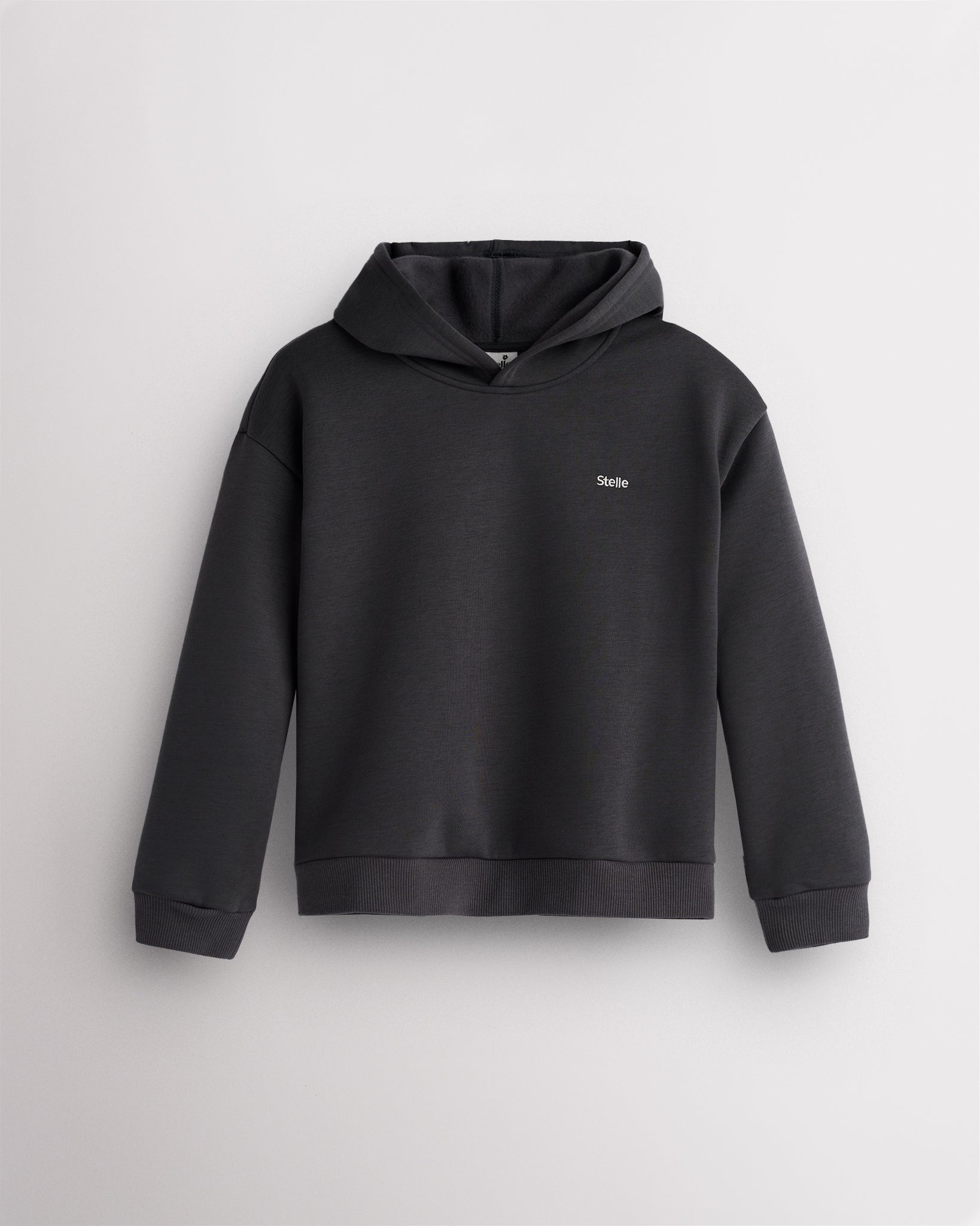 Fleece Out Kids Hoodie in Charcoal
