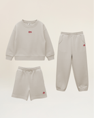 No Sweat Kids Matching Set in Dove