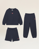 No Sweat Kids Matching Set in Dark Navy
