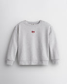 No Sweat Kids Crewneck in Heather Grey