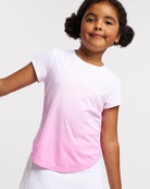 Fade In Kids Athletic T-Shirt in Rose Petal