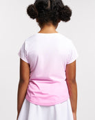 Fade In Kids Athletic T-Shirt in Rose Petal