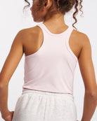 Kids Classic Knit Tank Top in Pale Pink
