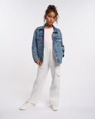 Kids Classic Knit Tank Top in Pale Pink