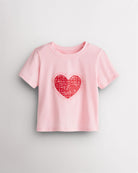 Cali Heart on Pink Kids Classic Graphic T-Shirt