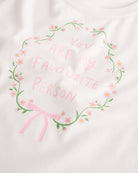 Pink Garland on White Kids Classic Graphic T-Shirt