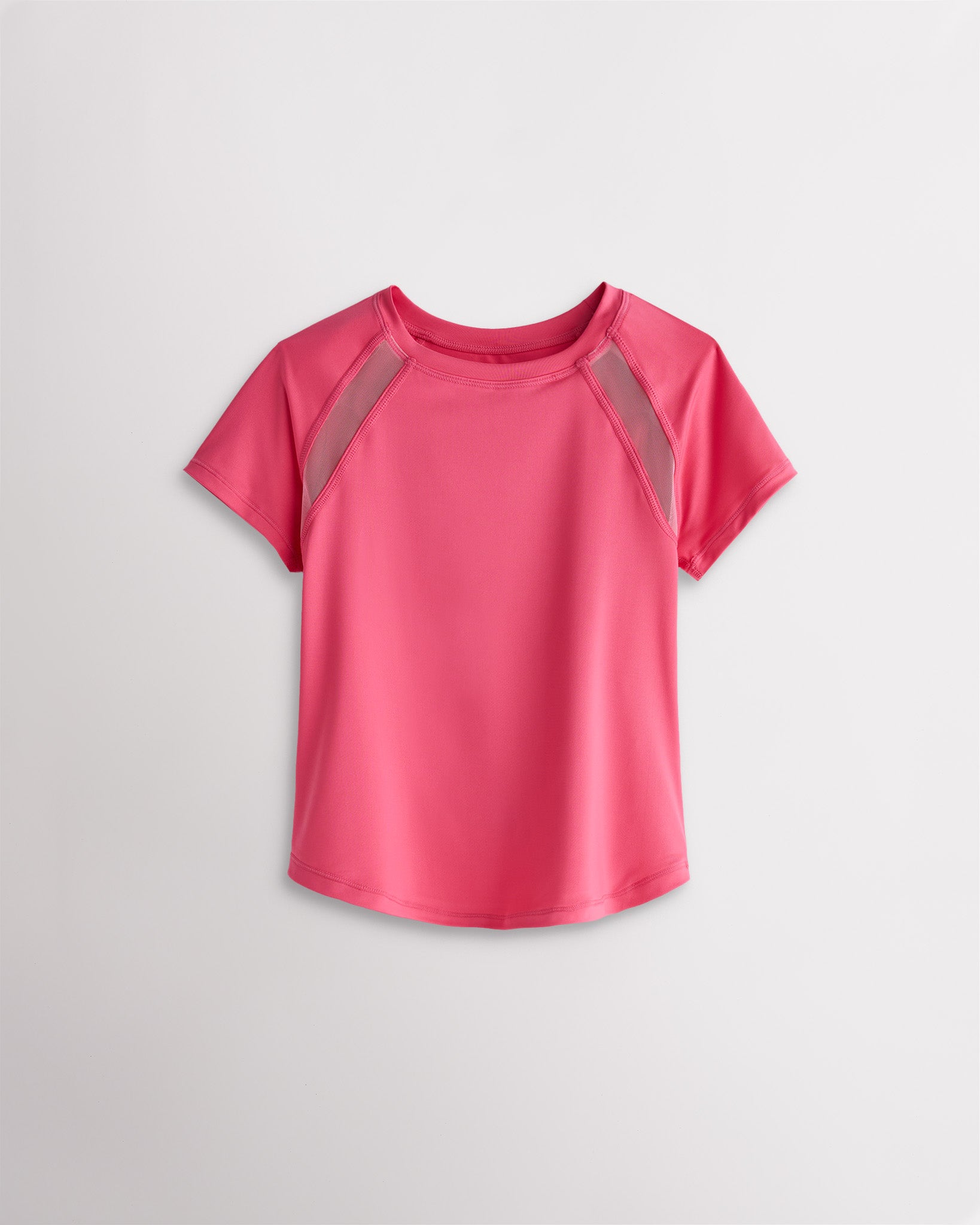 Kids watermelon athletic t-shirt with mesh paneling and raglan sleeves, short sleeve breathable kids sports tee.