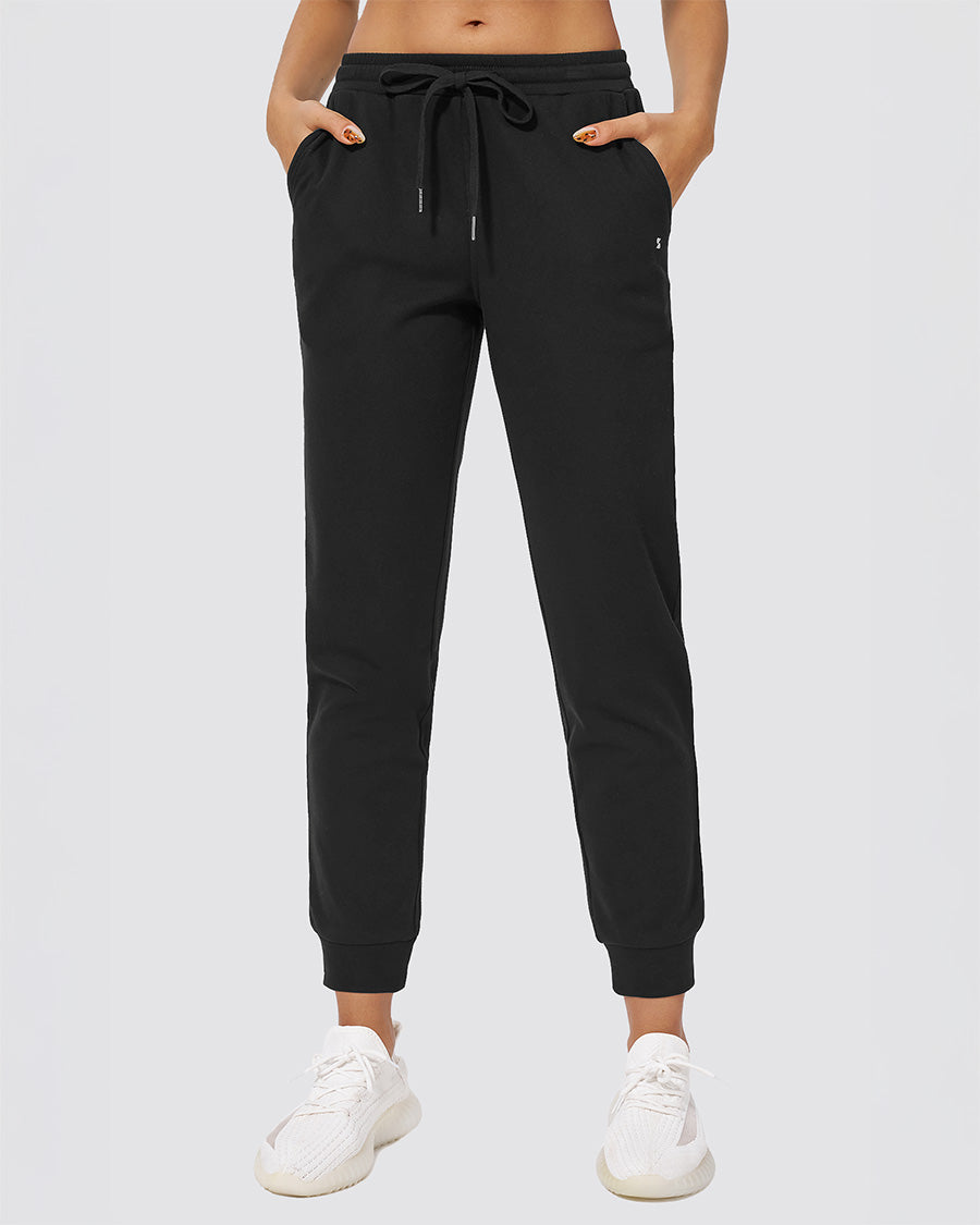 Black Cotton Sweatpants Joggers