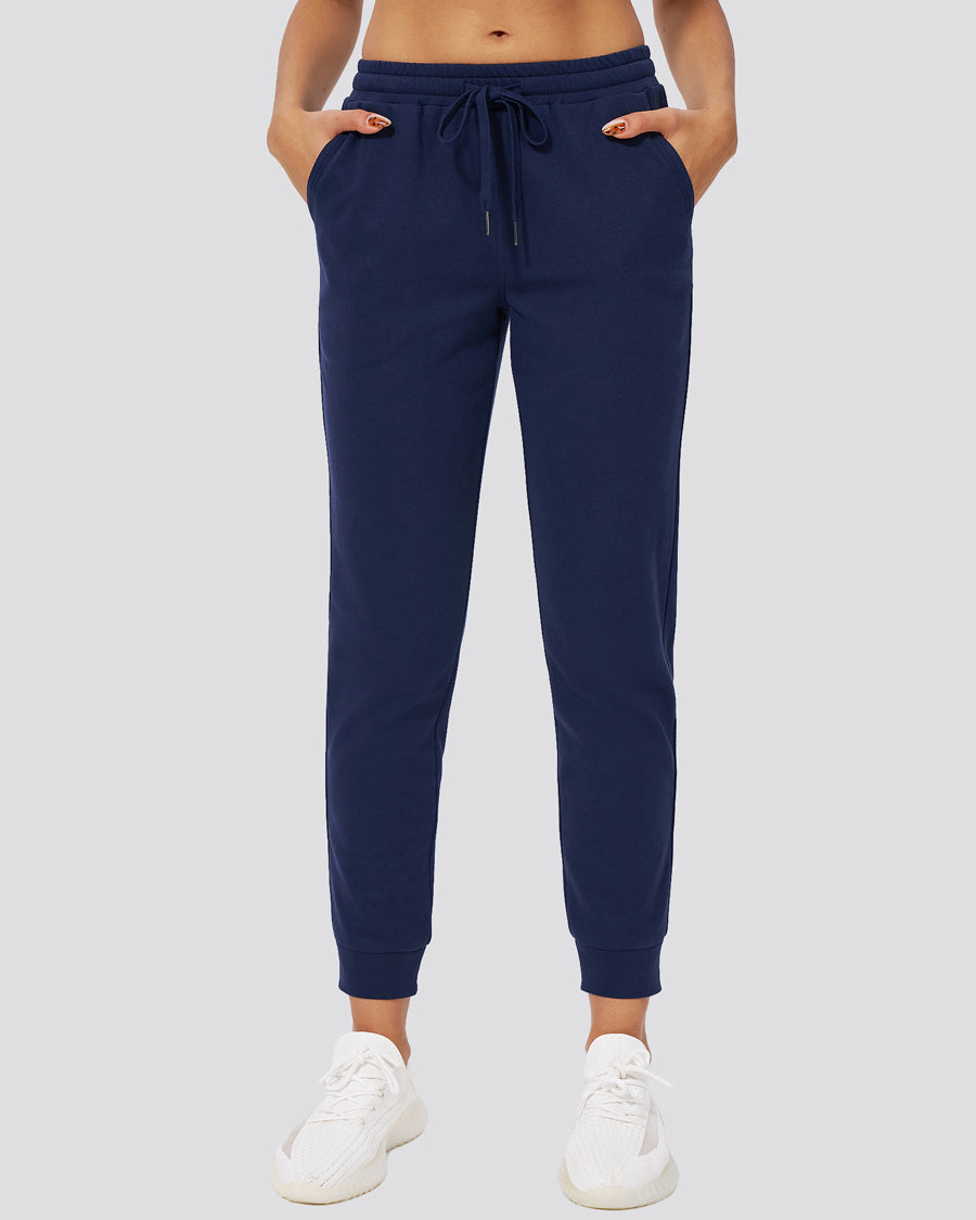 Navy Cotton Sweatpants Joggers