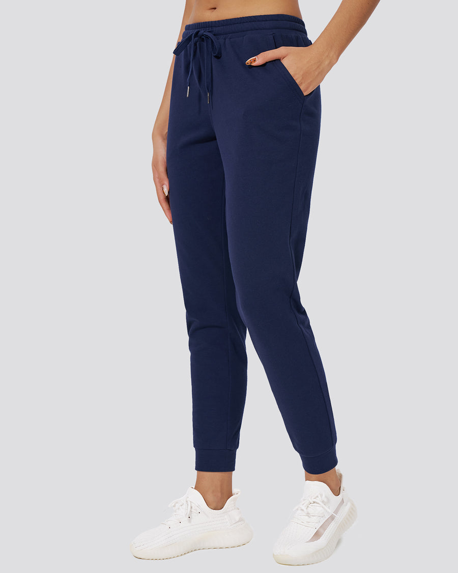 Navy Cotton Sweatpants Joggers