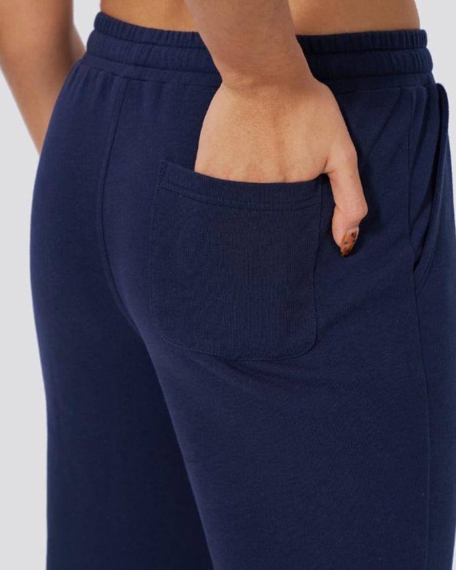 Navy Cotton Sweatpants Joggers