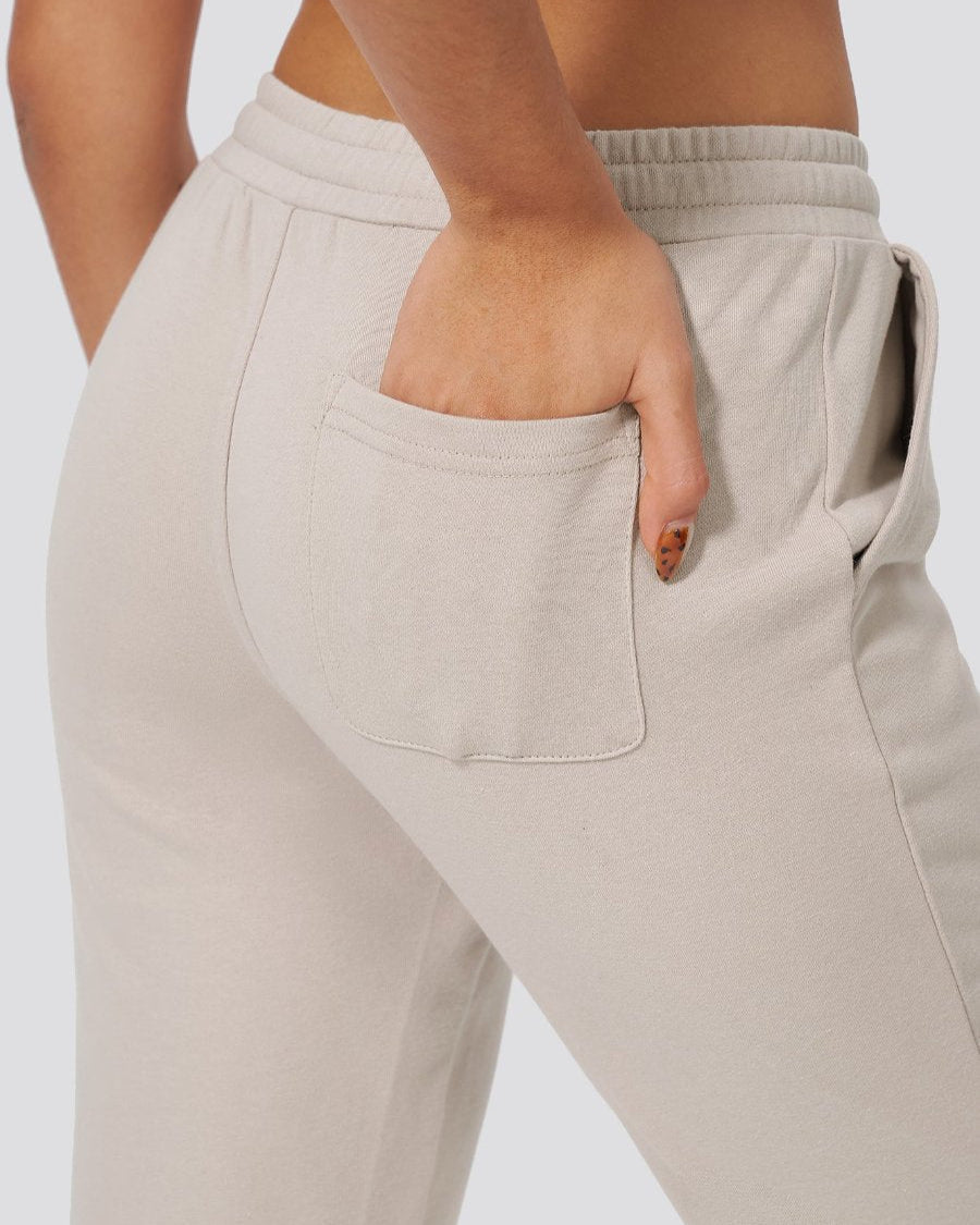 Oat Milk Cotton Sweatpants Joggers