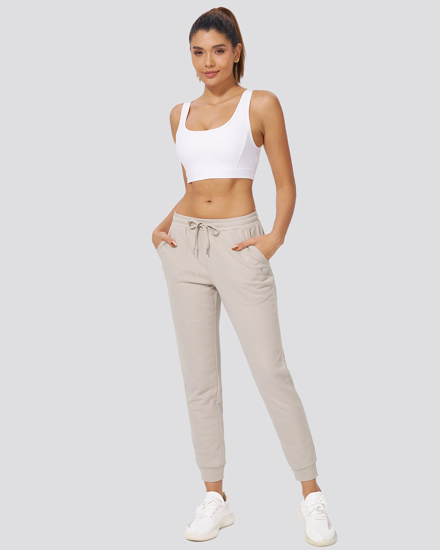 Oat Milk Cotton Sweatpants Joggers