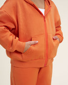 Zip It Kids Matching Sweat Set in Orange
