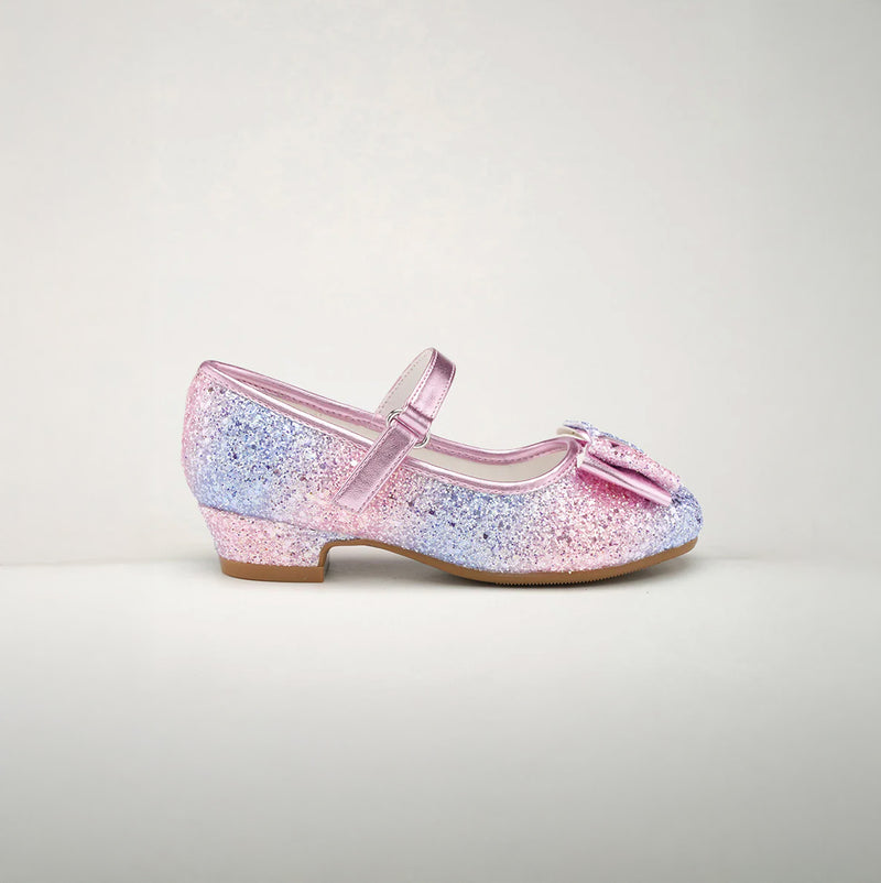 Girls Glittery Mary Jane Dress Shoes
