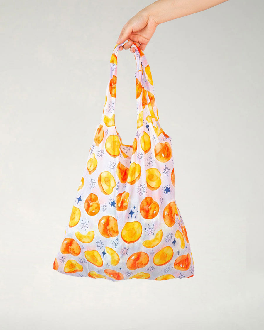 Grocery tote bags Sparkling Peach