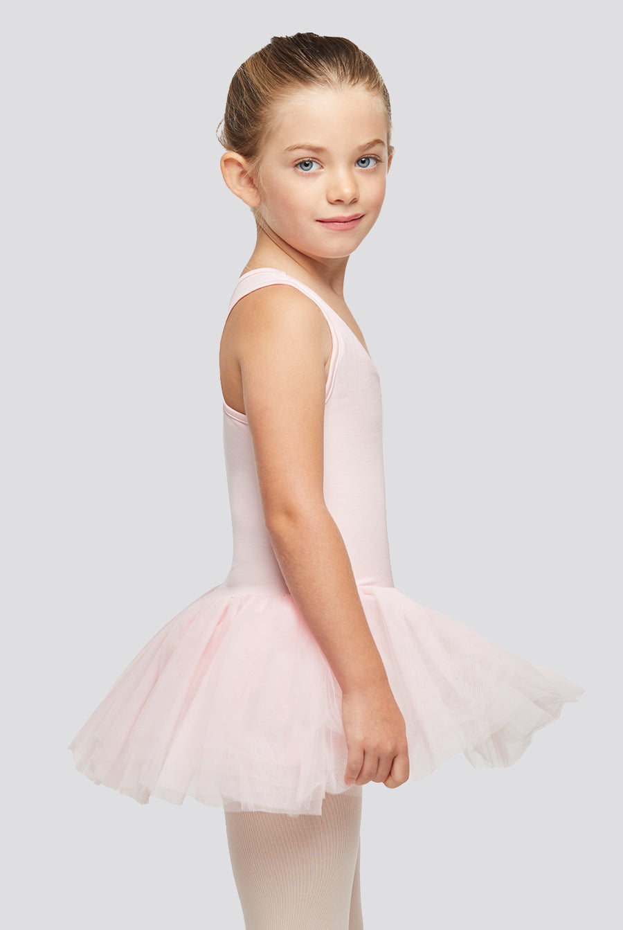 tutu dress for toddler girls ballet pink side view