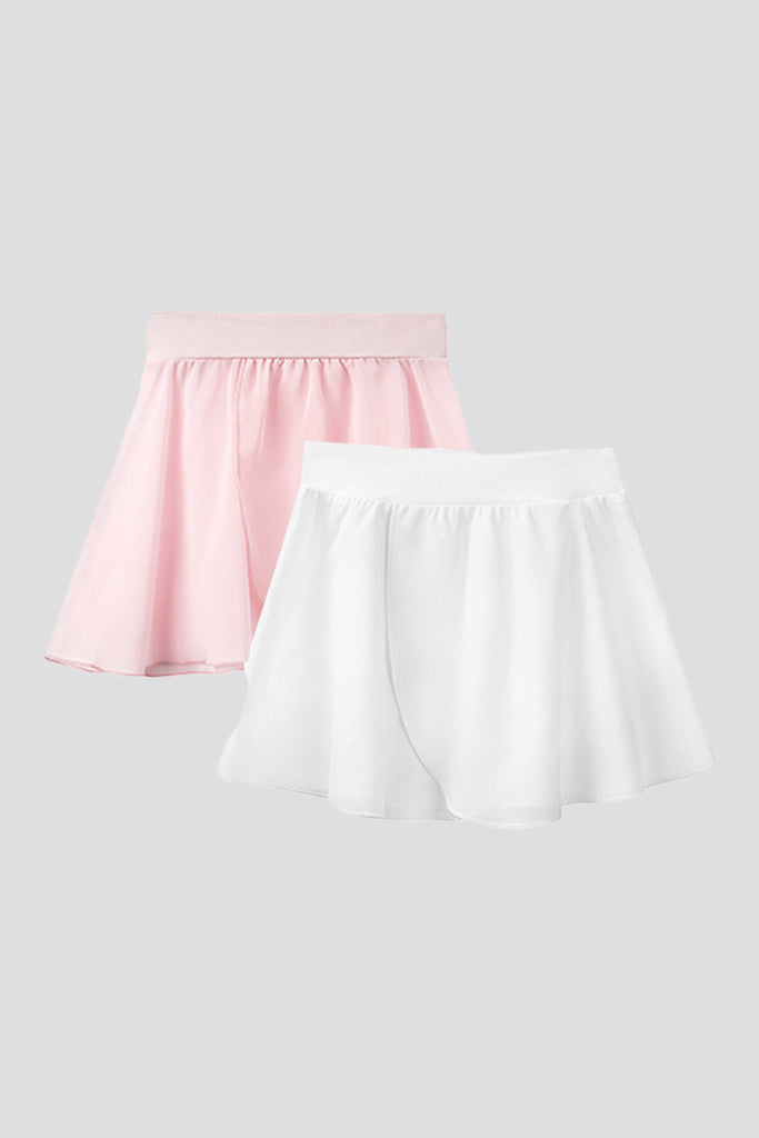 ballet skirt wrap Pink + White