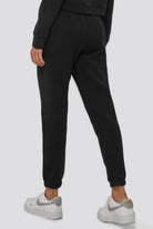 cotton joggers women black back view