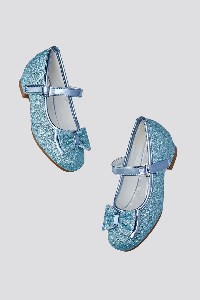 glitter mary janes for toddlers side view