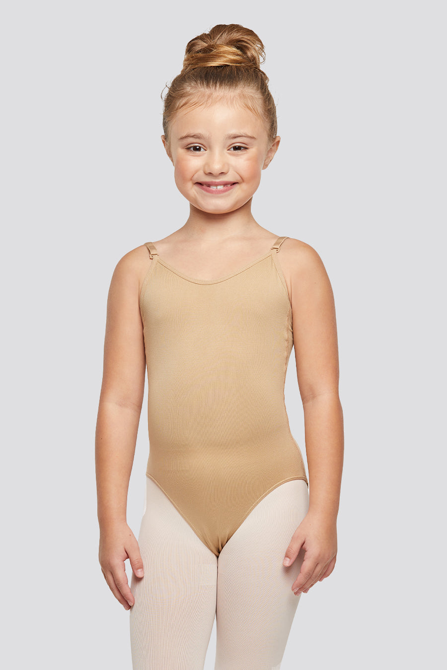 Nude Seamless Underwear Ballet Dance Leotard Camisole Bodysuit For Kids  Girls