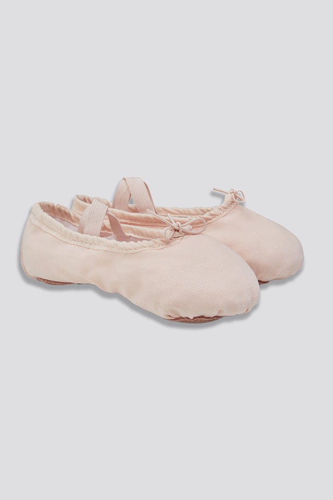 canvas ballet shoes Ballet Pink side view