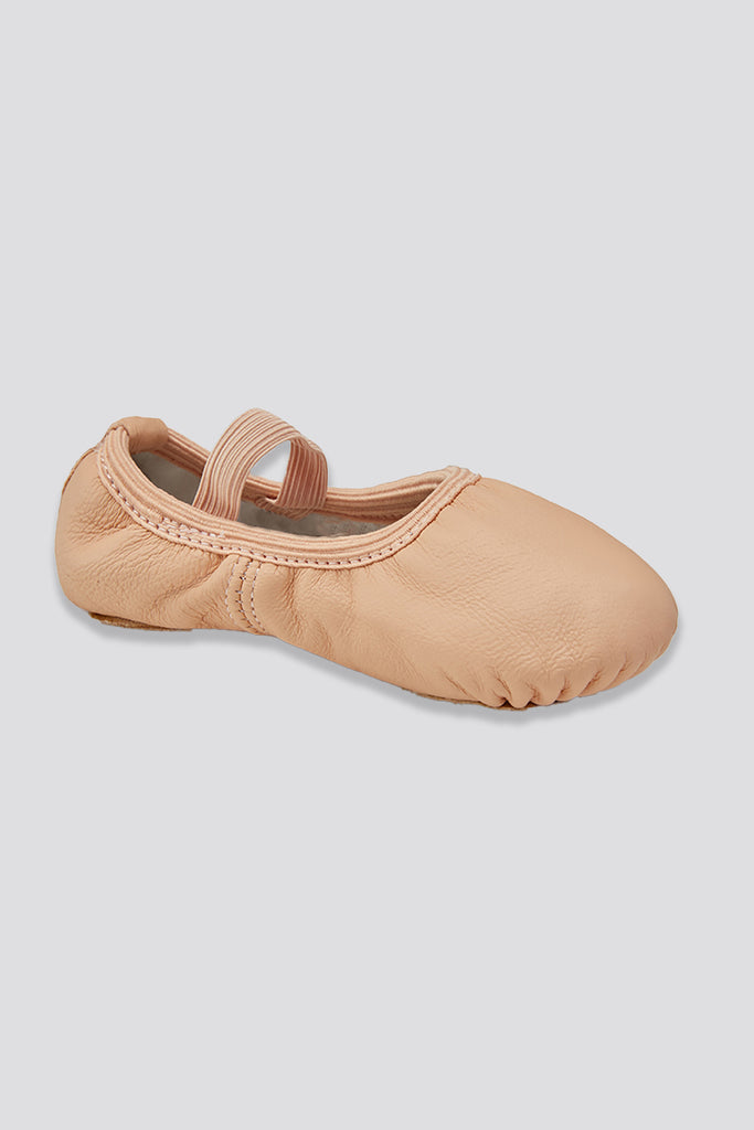 leather ballet shoes nude side view