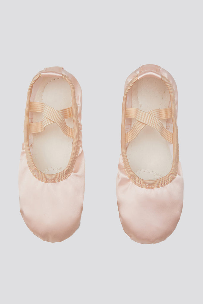 satin ballet slippers ballet pink