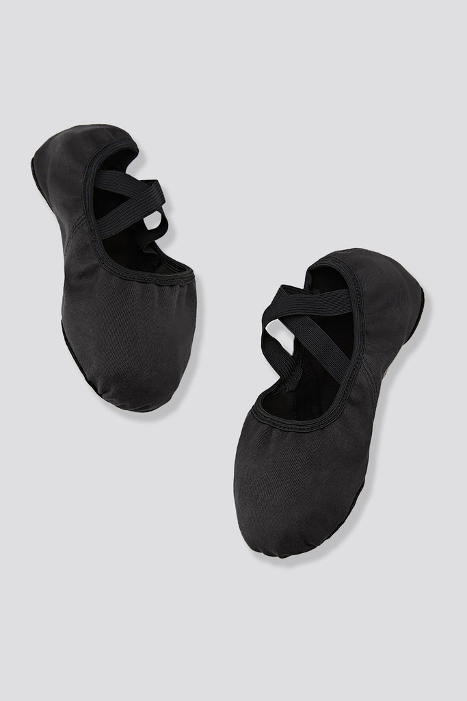 stretch canvas ballet shoes side view