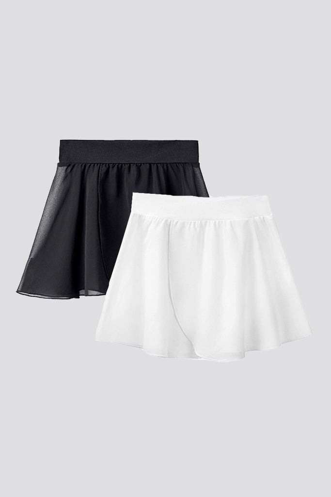 ballet wrap skirt Black + White