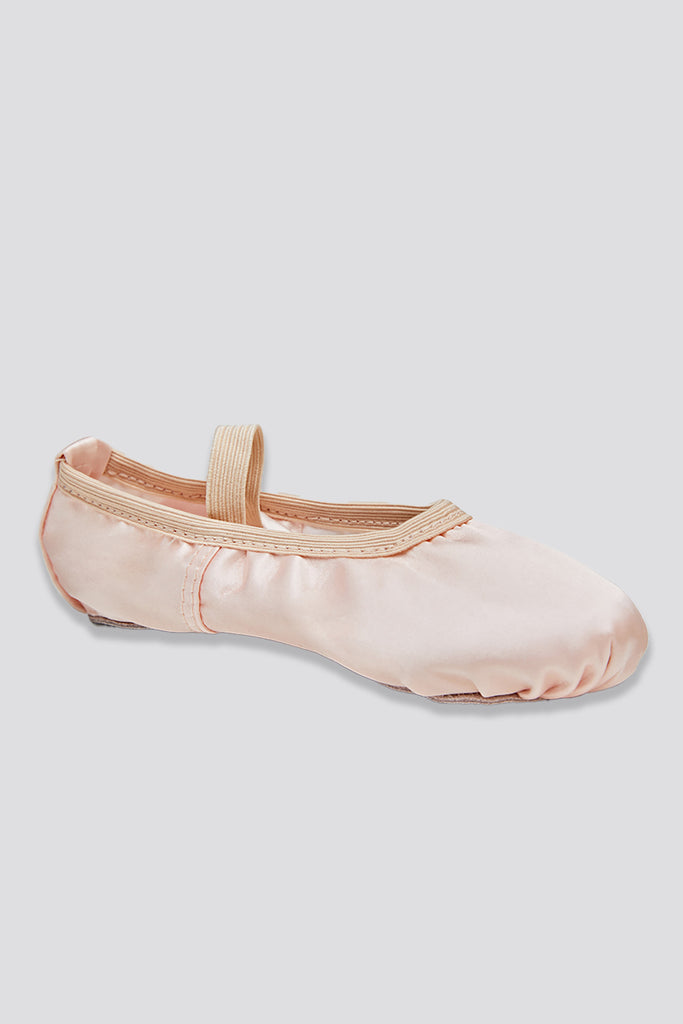 ballet shoes ribbon. ballet pink side view