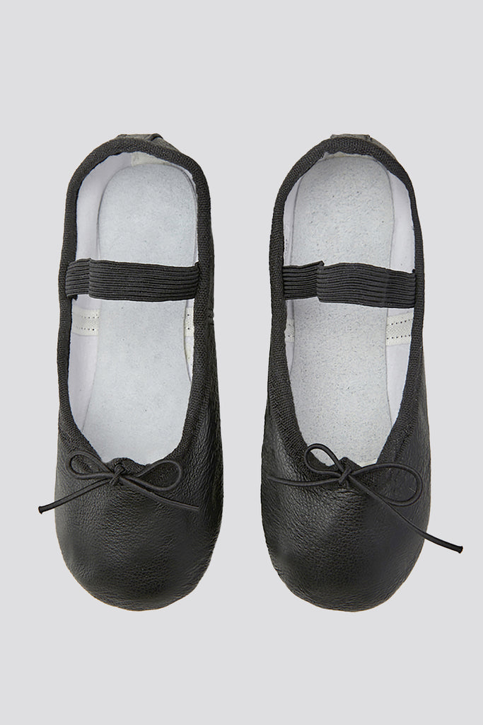 Leather Ballet Shoes ballet black top view