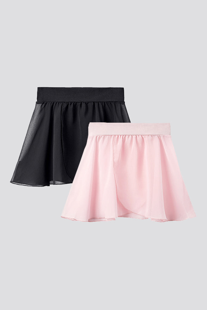 ballet wrap skirt Pink + Black