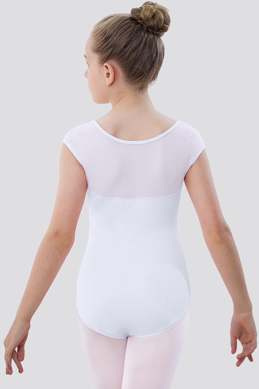 Cap Sleeve Leotard white back