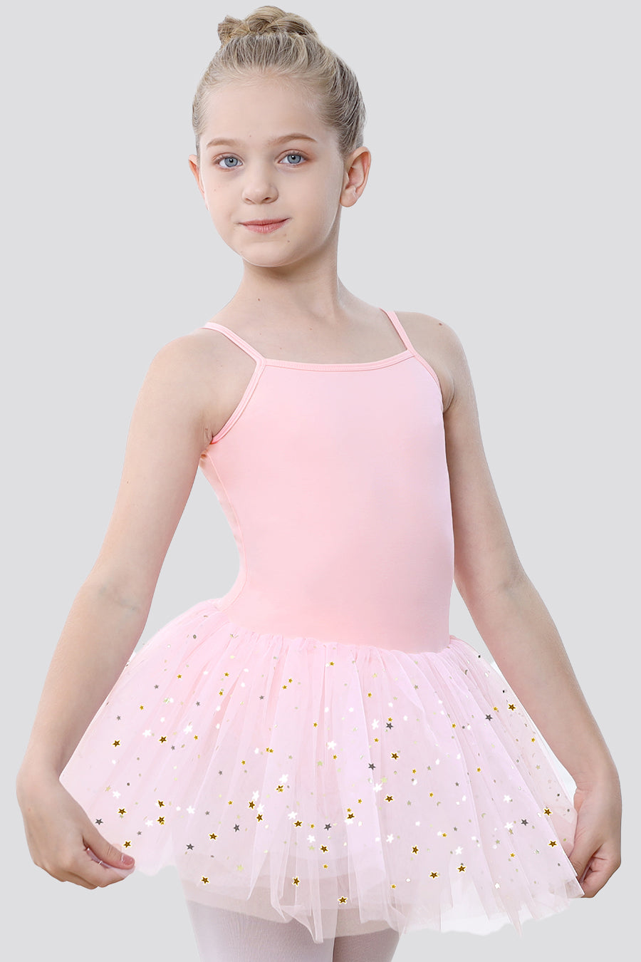 tutu dress with gillter ballet pink