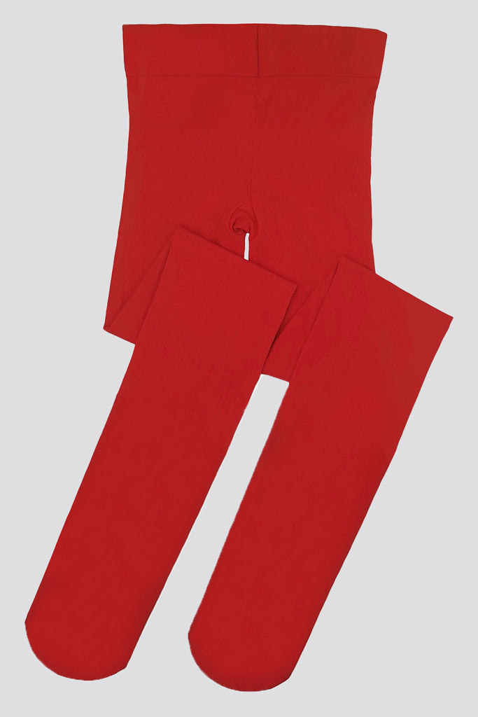 toddler ballet tights red top view