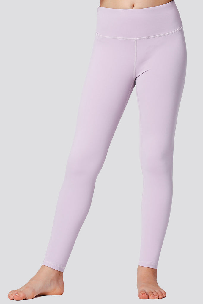 girls athletic pants Lavender front