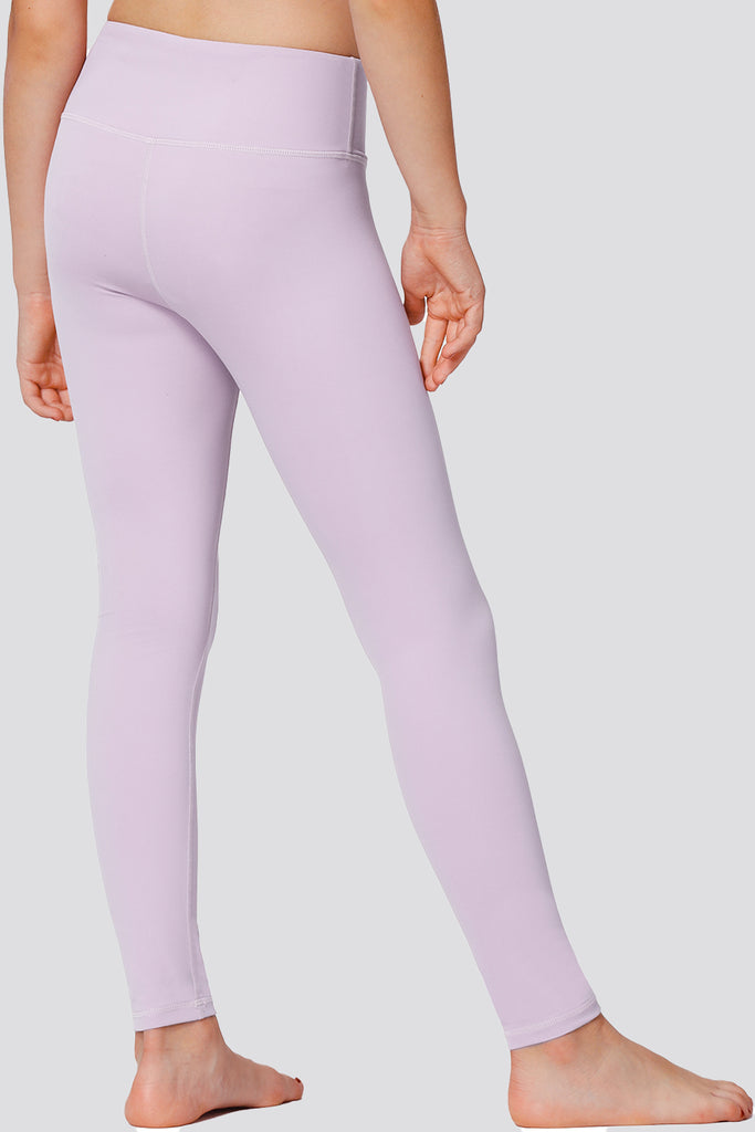 girls athletic pants Lavender back